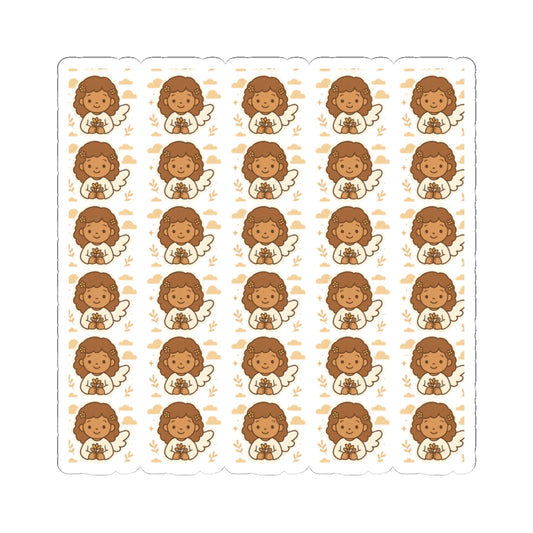 Faith & Kindness Angel Stickers FK– Kawaii Christian Sheet with Affirmations of Love, Blessing & Prayer. Let kindness, faith, and guidance follow you — one angel at a time.