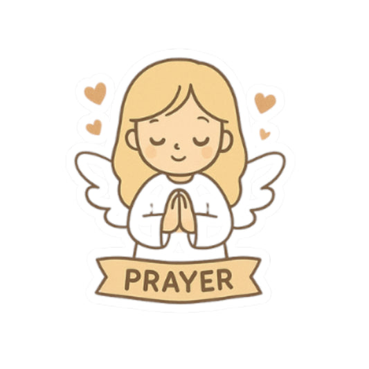 Prayer JOY Kawaii Angel Stickers – Faith-Inspired Kiss-Cut Sheet for Journaling, Gifting & Daily Encouragement. A gentle reminder that joy comes in the morning… and sometimes in the form of a tiny angel.