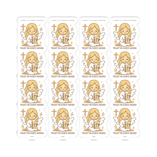 Bible Study Angel , Trust in God’s Word Stickers – Christian Scripture Kawaii Stickers for Journals & Faith Gifts. Bring light, strength, and joy to your quiet time with these tender Scripture angels.