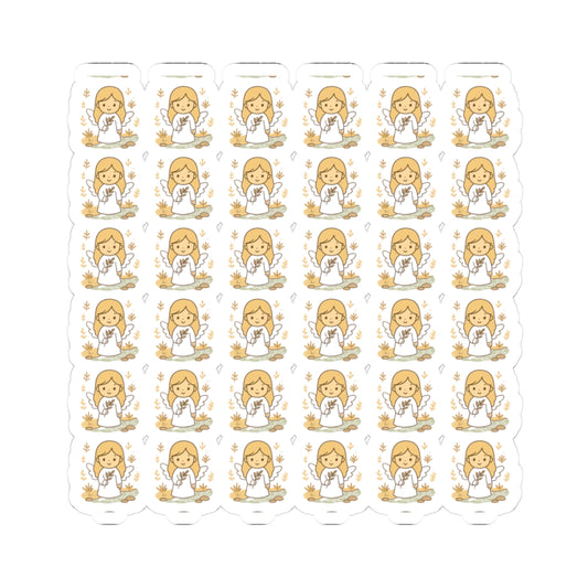 5D.Peacemakers Angel Stickers – Faith-Based Kawaii Sheet for Prayer, Devotionals & Peaceful Gifts. Because true peace begins with prayer — and a heart willing to shine.