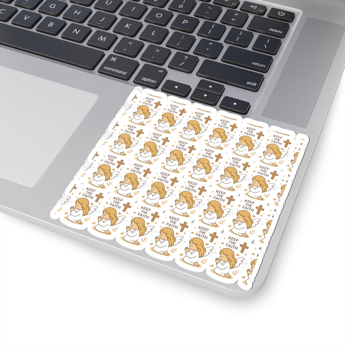 Christian Angel Keep  in the Faith Stickers – Faith, Love & Encouragement Stickers for Journaling, Gifting & Spiritual Inspiration. Gentle angel hugs and heavenly words to brighten hearts and uplift souls