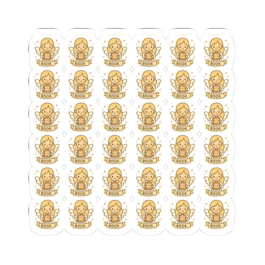 Bible Study Angel Book ( Holy bible) Stickers – Printable Christian Set of Kawaii Angels Reading God’s Word. Adorable reminders that you are never alone when you open your Bible — the angels are studying with you.