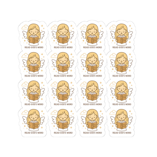 Bible Study Angel , Read God’s Word Stickers – Christian Scripture Kawaii Stickers for Journals & Faith Gifts. Bring light, strength, and joy to your quiet time with these tender Scripture angels.