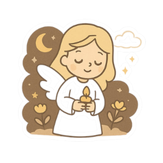 JOY 2 Kawaii Angel Stickers – Faith-Inspired Kiss-Cut Sheet for Journaling, Gifting & Daily Encouragement. A gentle reminder that joy comes in the morning… and sometimes in the form of a tiny angel.
