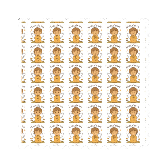 Rejoice in the  of Joy of the Lord Angel Stickers – Christian Kawaii Sheet with Diversity & Faith-Inspired Affirmations. Because joy is a spiritual strength — and every smile begins in the soul.