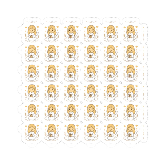 4D .Peacemakers Angel Stickers – Faith-Based Kawaii Sheet for Prayer, Devotionals & Peaceful Gifts. Because true peace begins with prayer — and a heart willing to shine.