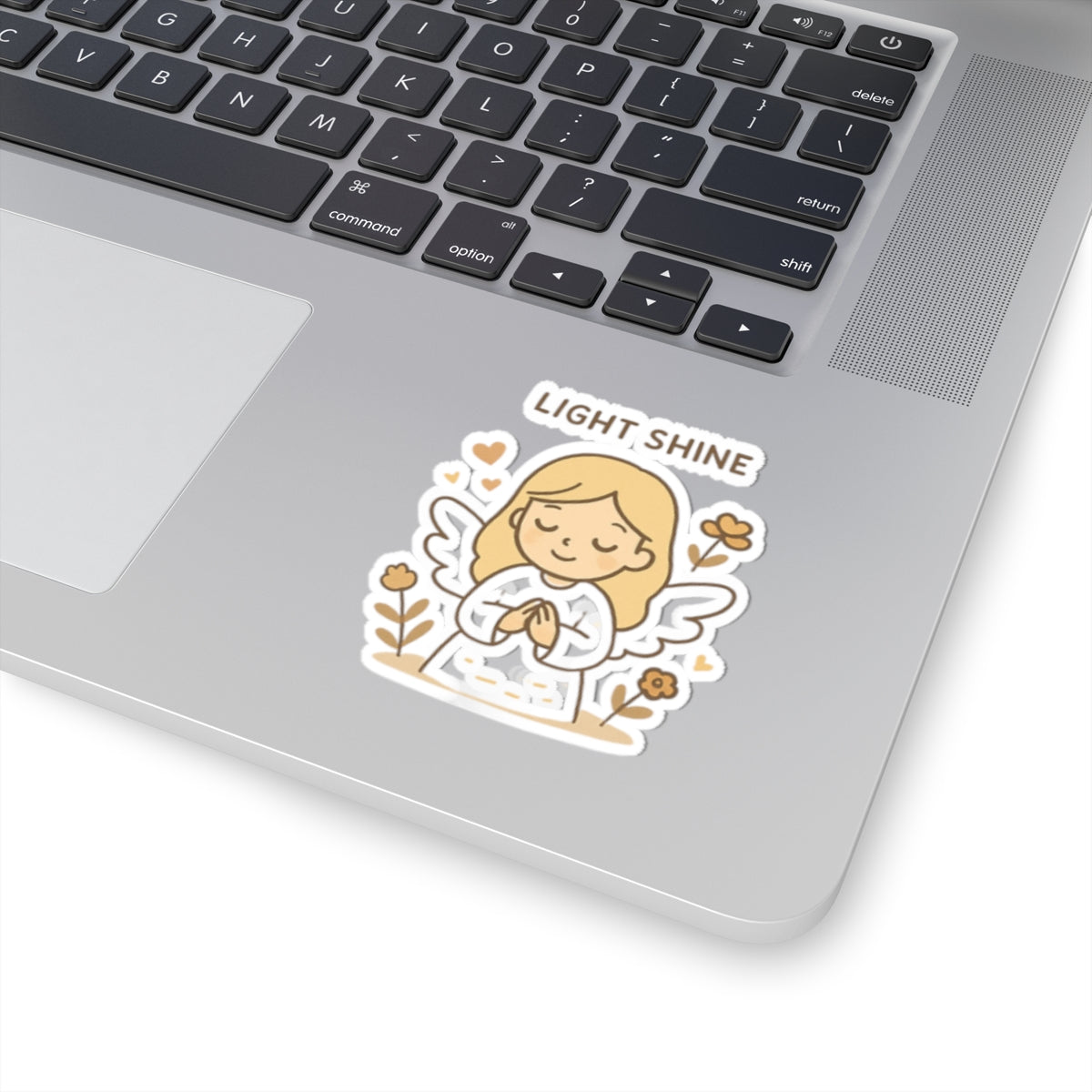 Light SHINE JOY 3 Kawaii Angel Stickers – Faith-Inspired Kiss-Cut Sheet for Journaling, Gifting & Daily Encouragement. A gentle reminder that joy comes in the morning… and sometimes in the form of a tiny angel.