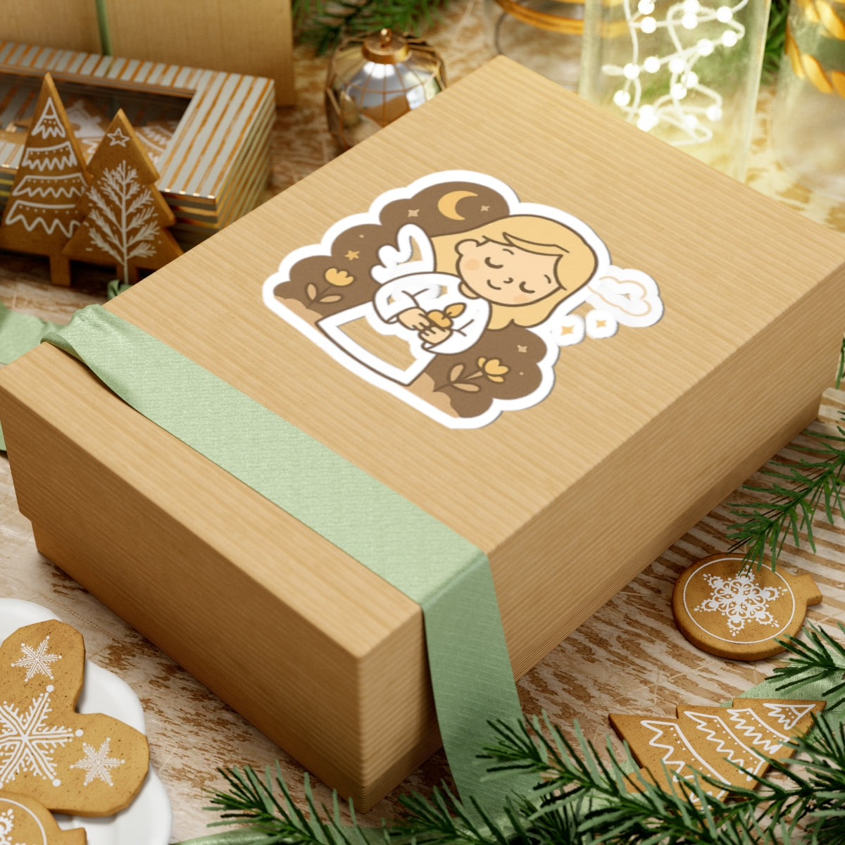 JOY 2 Kawaii Angel Stickers – Faith-Inspired Kiss-Cut Sheet for Journaling, Gifting & Daily Encouragement. A gentle reminder that joy comes in the morning… and sometimes in the form of a tiny angel.