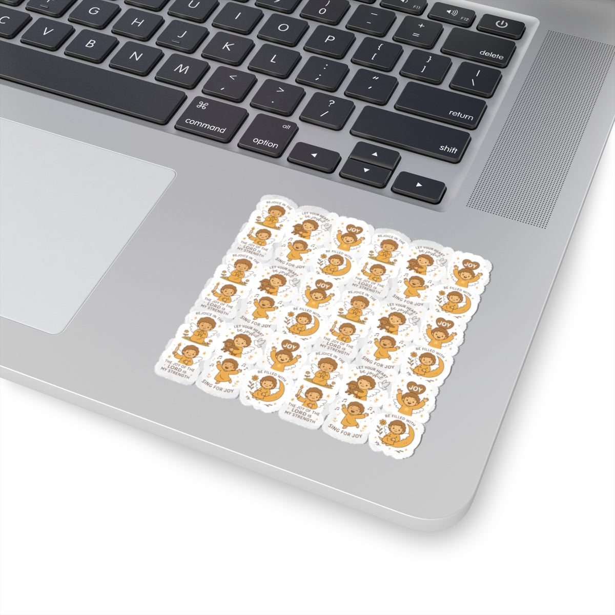 Joy of the Lord Angel Stickers – Christian Kawaii Sheet with Diversity & Faith-Inspired Affirmations. Because joy is a spiritual strength — and every smile begins in the soul.