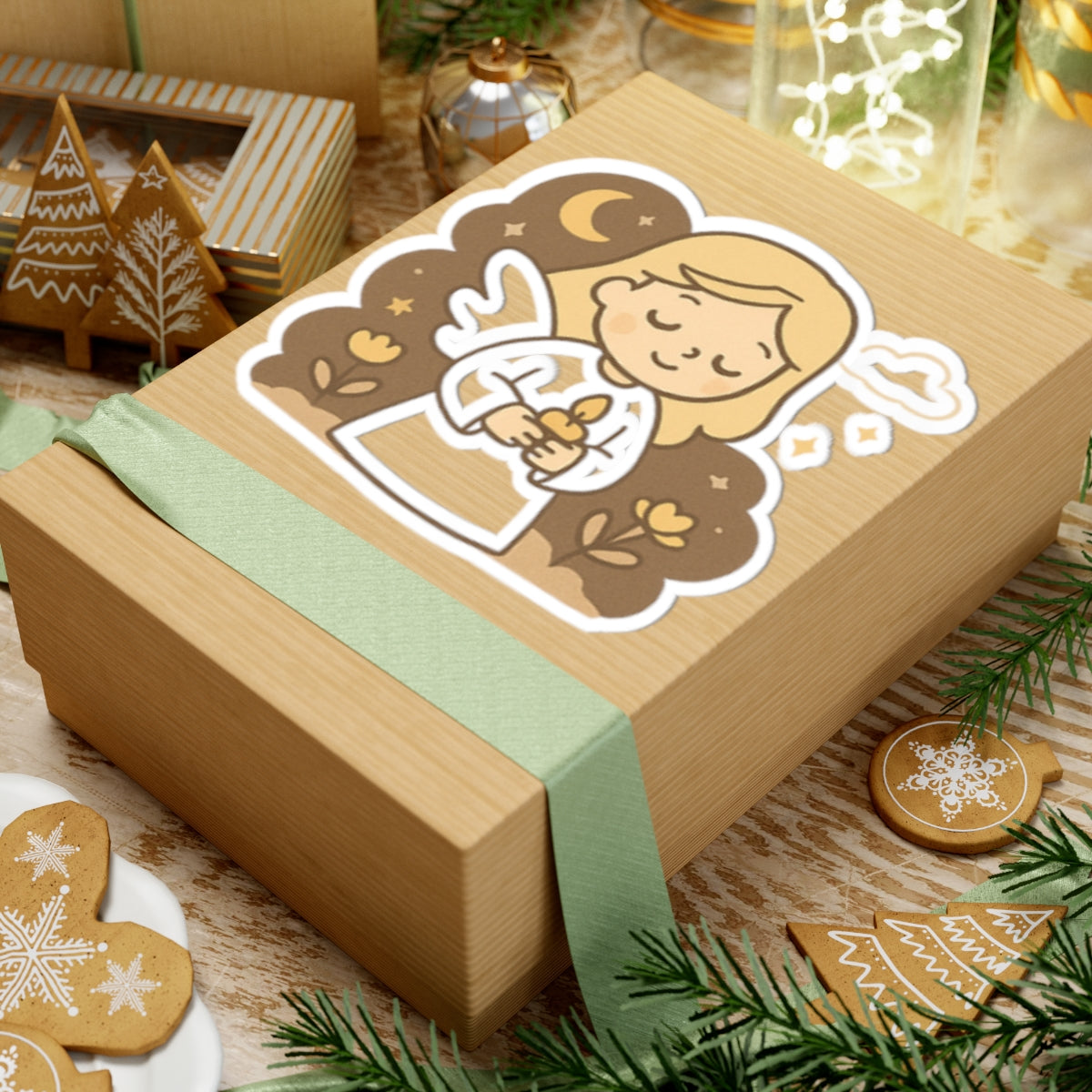 JOY 2 Kawaii Angel Stickers – Faith-Inspired Kiss-Cut Sheet for Journaling, Gifting & Daily Encouragement. A gentle reminder that joy comes in the morning… and sometimes in the form of a tiny angel.