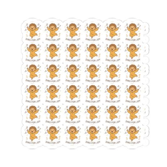 Sing for Joy of Joy of the Lord Angel Stickers – Christian Kawaii Sheet with Diversity & Faith-Inspired Affirmations. Because joy is a spiritual strength — and every smile begins in the soul.