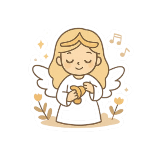 JOY 3 Kawaii Angel Stickers – Faith-Inspired Kiss-Cut Sheet for Journaling, Gifting & Daily Encouragement. A gentle reminder that joy comes in the morning… and sometimes in the form of a tiny angel.