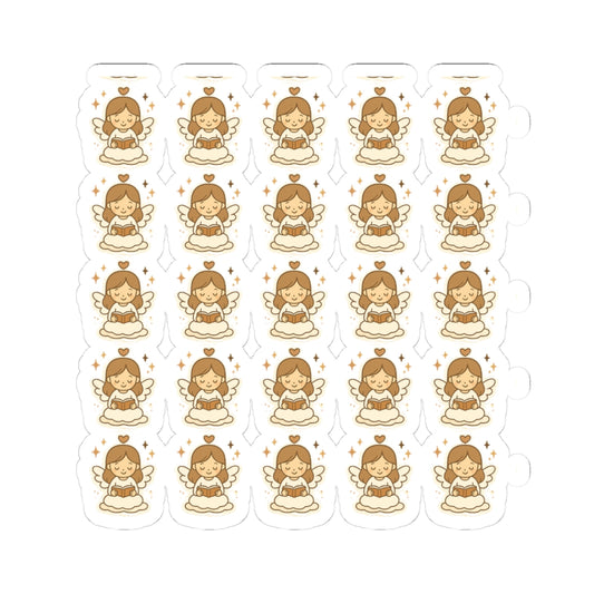 Bible Study Angel silent prayerStickers – Printable Christian Set of Kawaii Angels Reading God’s Word. Adorable reminders that you are never alone when you open your Bible — the angels are studying with you.
