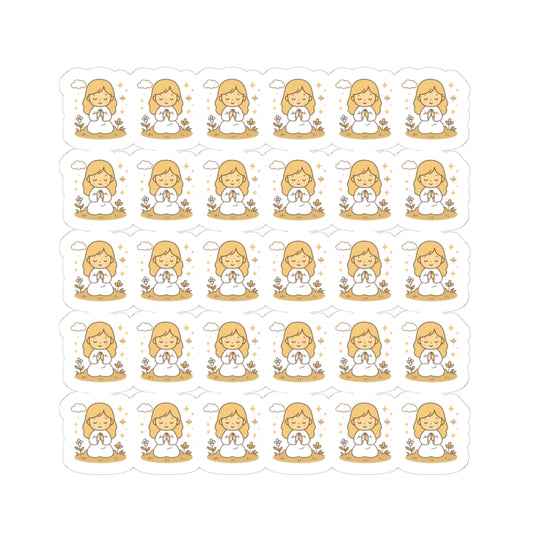 1.Peacemakers Angel Stickers – Faith-Based Kawaii Sheet for Prayer, Devotionals & Peaceful Gifts. Because true peace begins with prayer — and a heart willing to shine.